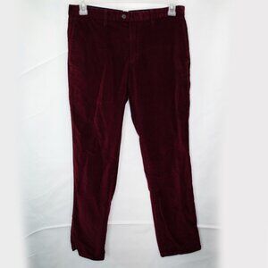 Banana Republic Aiden Fit Corduroy Pants Mens 31 31x29 Red Office Work Cord N03X